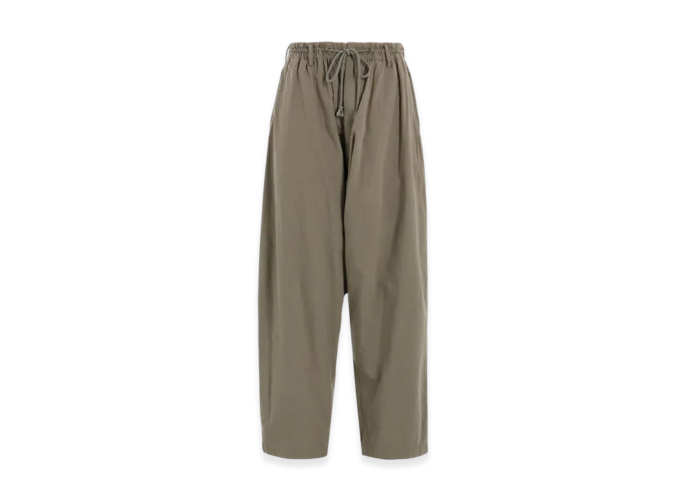 S'YTE Brushed Washer Finish Broad Sarouel Pants "Khaki"