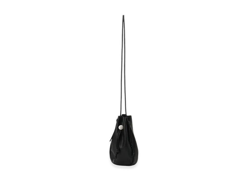 S'YTE Concho Drawstring Leather Shoulder Bag "Black"