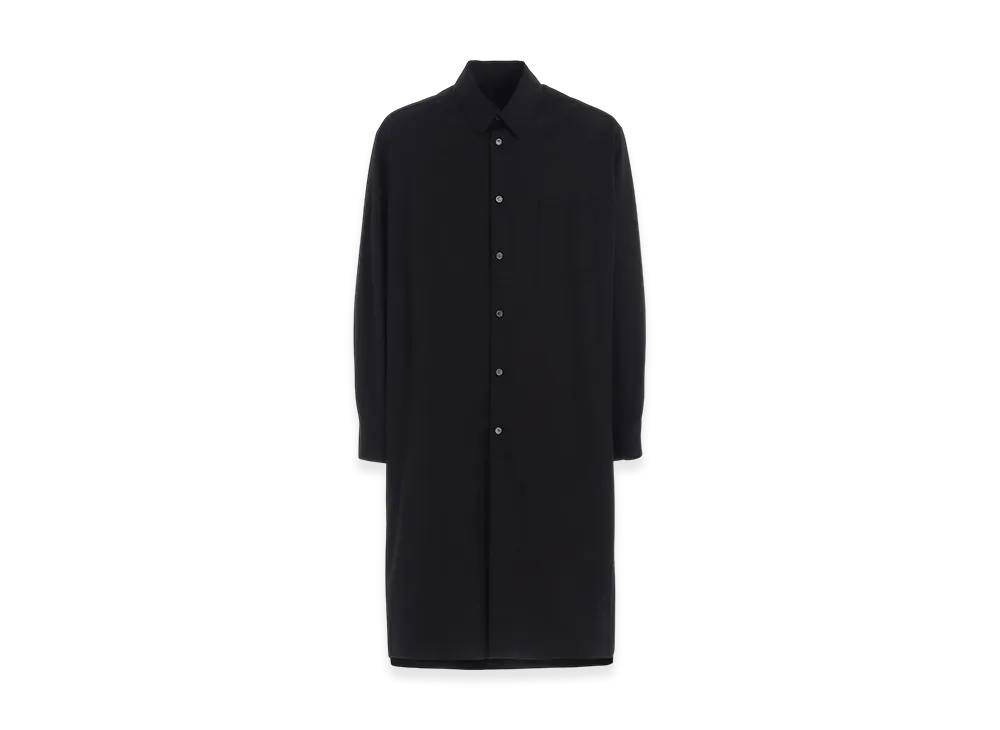S'YTE Cotton Broad Regular Collar Long Shirt "Black"
