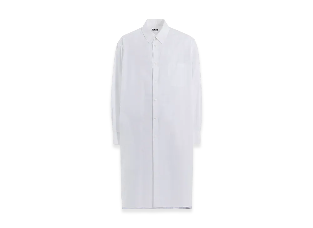 S'YTE Cotton Broad Regular Collar Long Shirt "White"