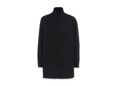 S'YTE Cotton Broad Stand Collar Zipper Shirt "Black"