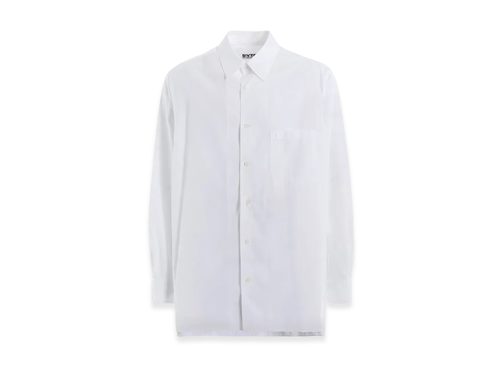 S'YTE Cotton Broad Loose-Fit Regular Collar Shirt "White"