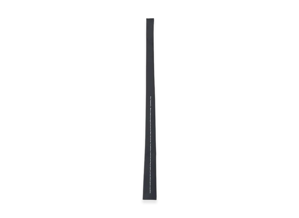 S'YTE Silk Satin Black Is Modest Message Narrow Square Tie "Black"