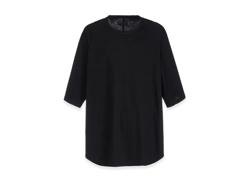 S'YTE Soft Jersey Back Center Stitch Oversized Raglan Sleeve T-Shirt "Black"