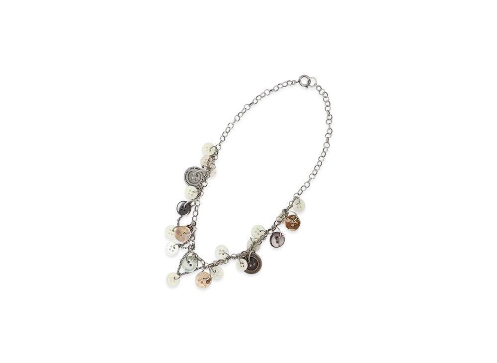 S'YTE Brass Multi-Button 2Way Necklace "Silver"
