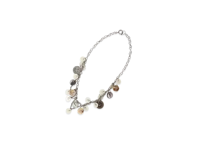 S'YTE Brass Multi-Button 2Way Necklace "Silver"