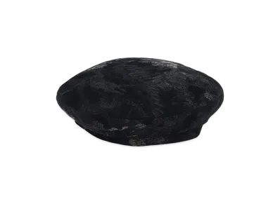 S'YTE Faded Floral Jacquard Beret "Black"