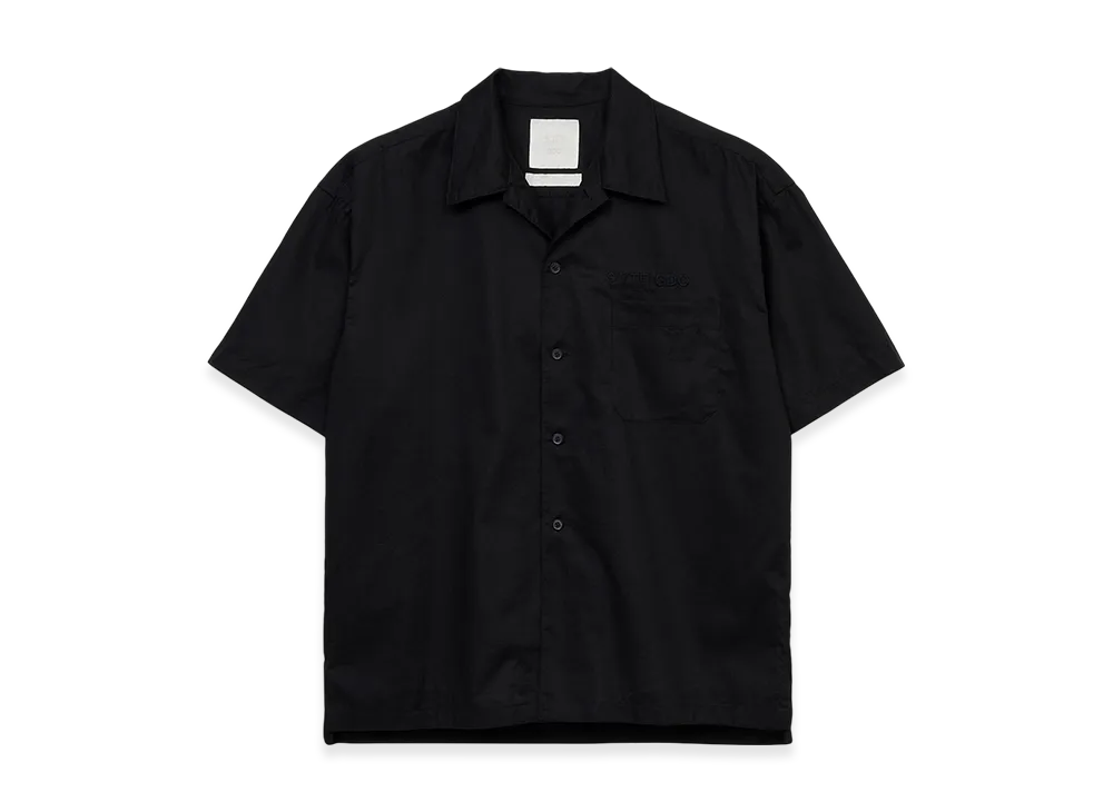 S'YTE x GDC Embroidery Open Collar Shirt "Black"