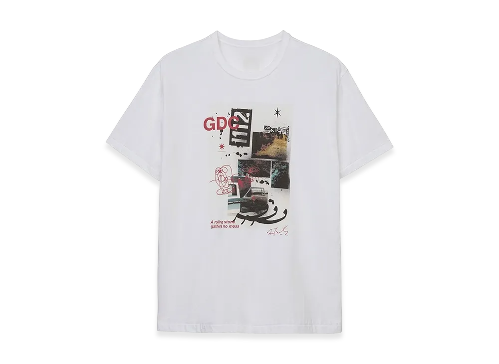 S'YTE x GDC Collage Art Graphic T-Shirt -Fluctuatingly 01- "White"