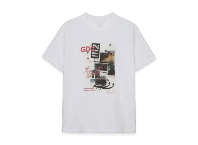 S'YTE x GDC Collage Art Graphic T-Shirt -Fluctuatingly 01- "White"