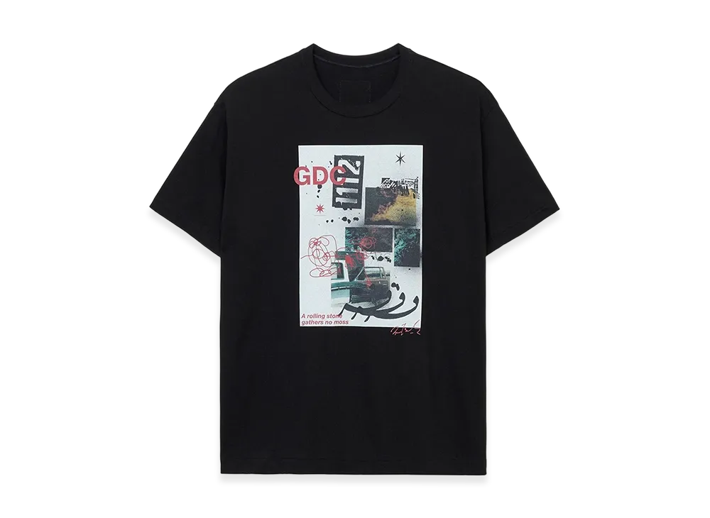 S'YTE x GDC Collage Art Graphic T-Shirt -Fluctuatingly 01- "Black"