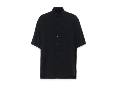 S'YTE Rayon Twill Oversized Short-Sleeve Shirt "Black"