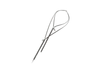 S'YTE Layered Zipper Necklace "Black"