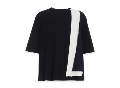 S'YTE Triple Layered T-Shirt With Color Switching In Separate Fabrics "Black"