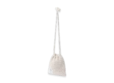S'YTE Knitted Drawstring Mini Bag "White"