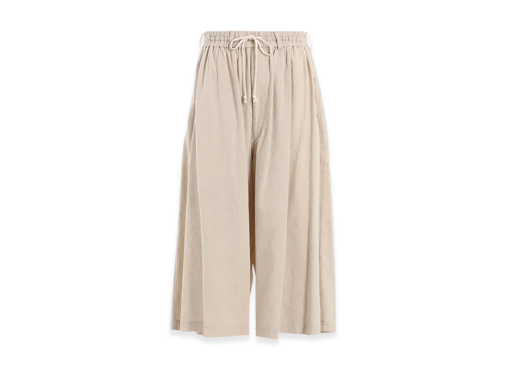 S'YTE Cotton/Linen Poplin Culotte Pants "Ecru"
