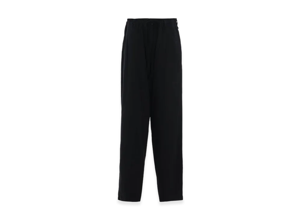 S'YTE Cotton/Linen Poplin Waist-String Pants "Black"