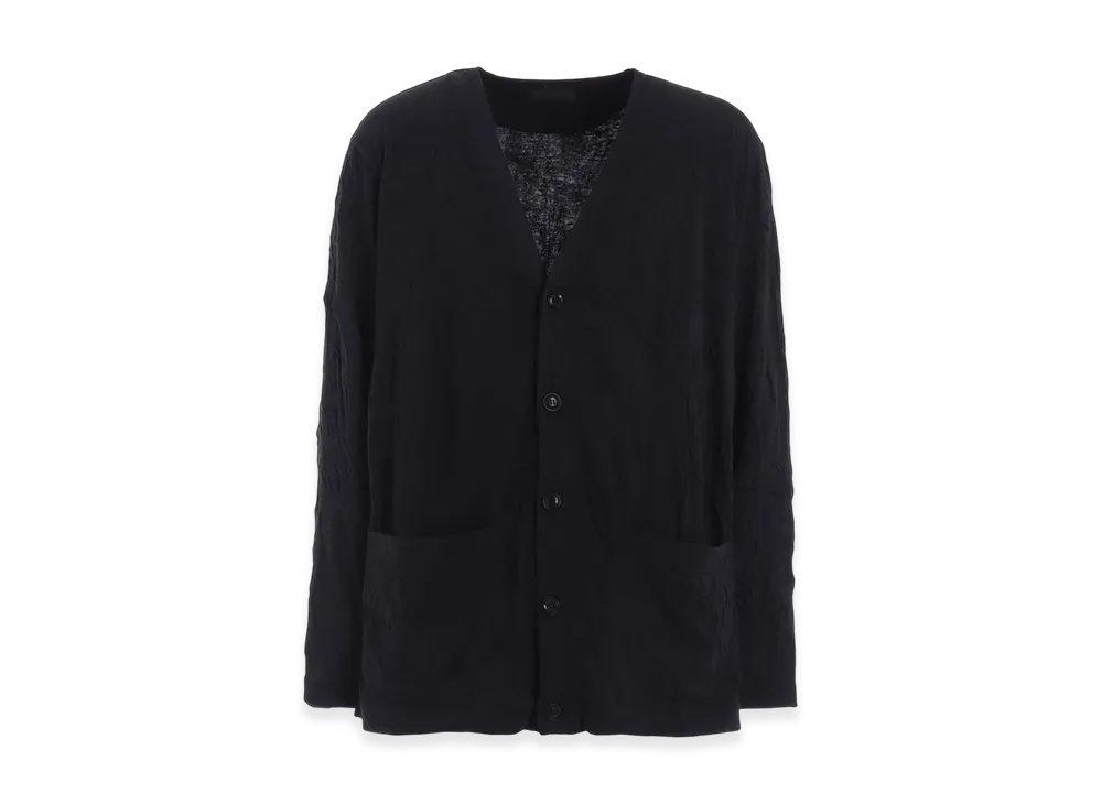 S'YTE Catch-Washer Finish Jersey Cardigan "Black"