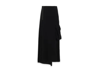 S'YTE Crepe de Chine Pocket Skirt "Black"