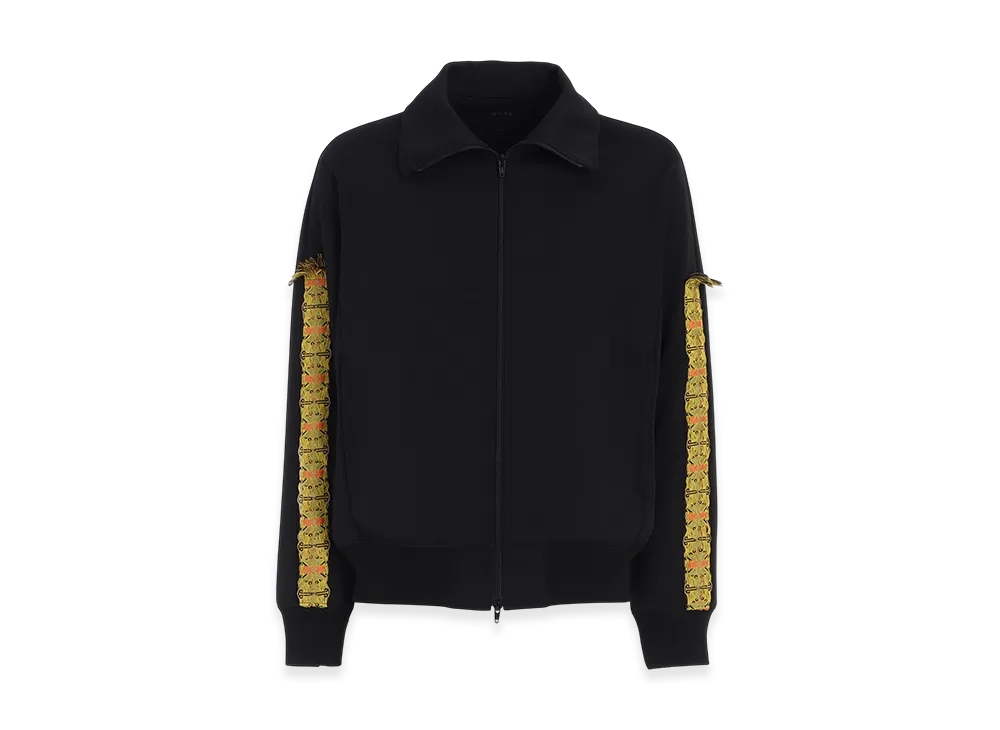 S'YTE Pe/Smooth Jersey Track Jacket With Tyrolean Tapes "Black"