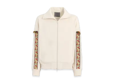 S'YTE Pe/Smooth Jersey Track Jacket With Tyrolean Tapes "Ivory"