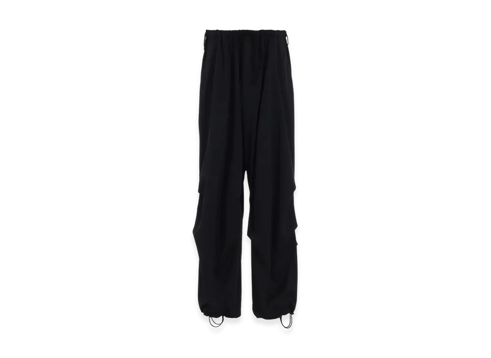 S'YTE Pe/Smooth Jersey Knee Tuck Military Pants With Tyrolean Tapes "Black"