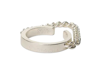 S'YTE Brass Chain Ear Cuff Chain Ring "Silver"