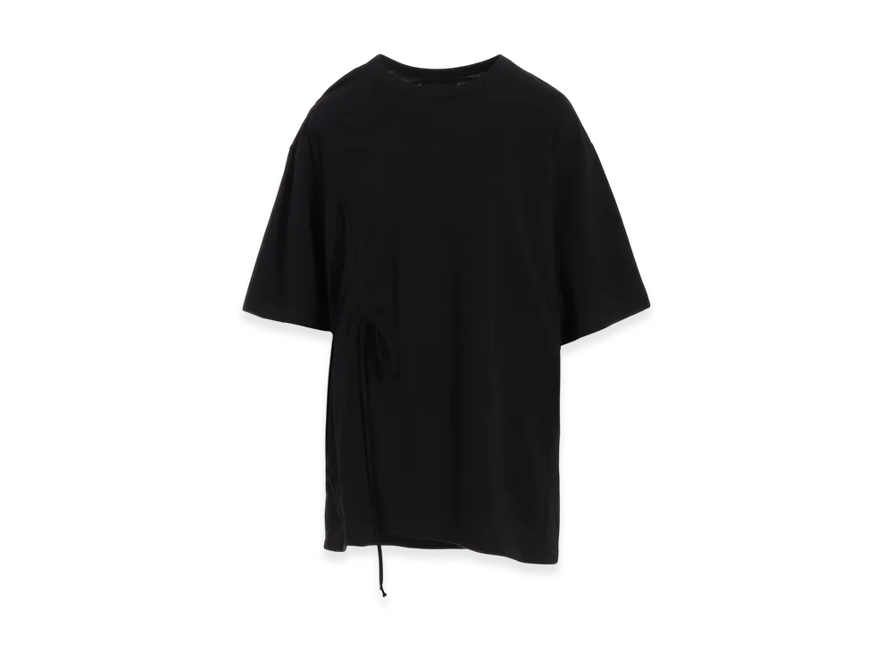 S'YTE Soft Jersey T-Shirt With Gathered Strings "Black"