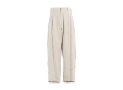 S'YTE Linen/Cotton Herringbone Zigzag Cut-Out Pants "Ecru"