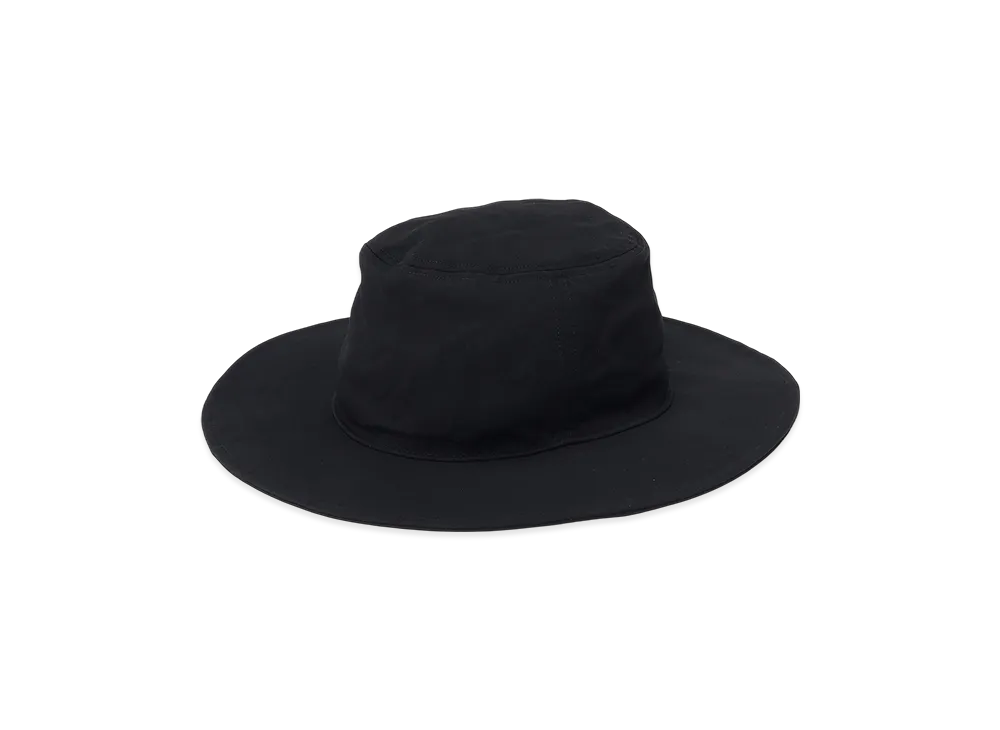 S'YTE Washer Wool Gabardine Long Brim Hat "Black"