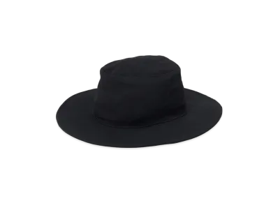 S'YTE Washer Wool Gabardine Long Brim Hat "Black"