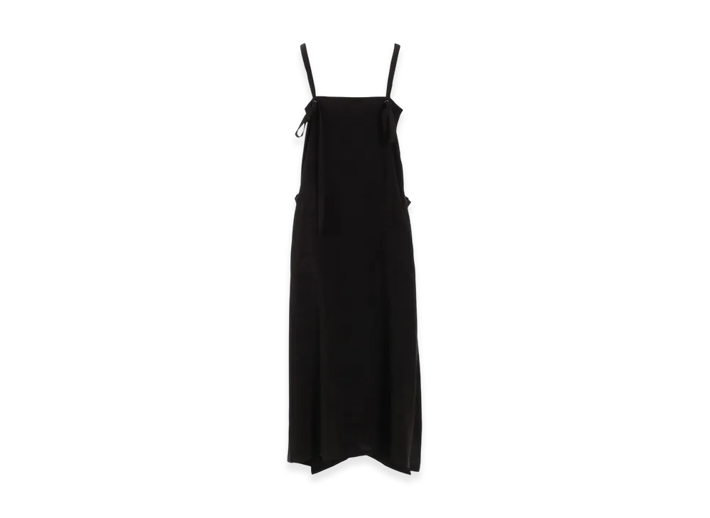 S'YTE Crepe de Chine Salopette Skirt "Black"