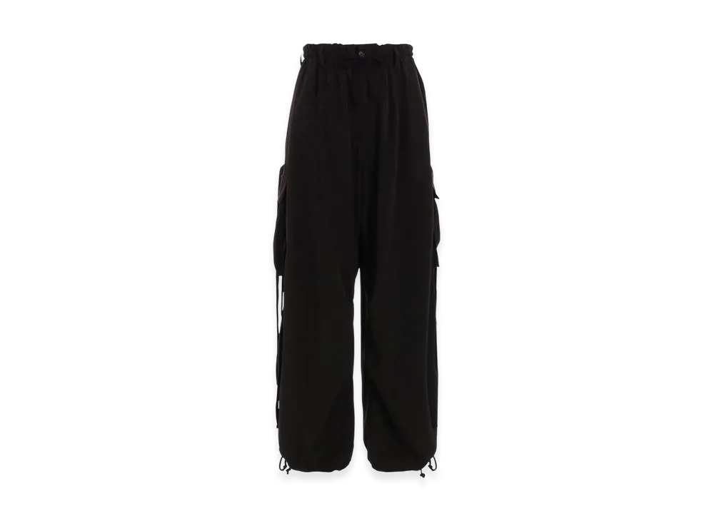 S'YTE Crepe de Chine Army Techno Pants "Black"