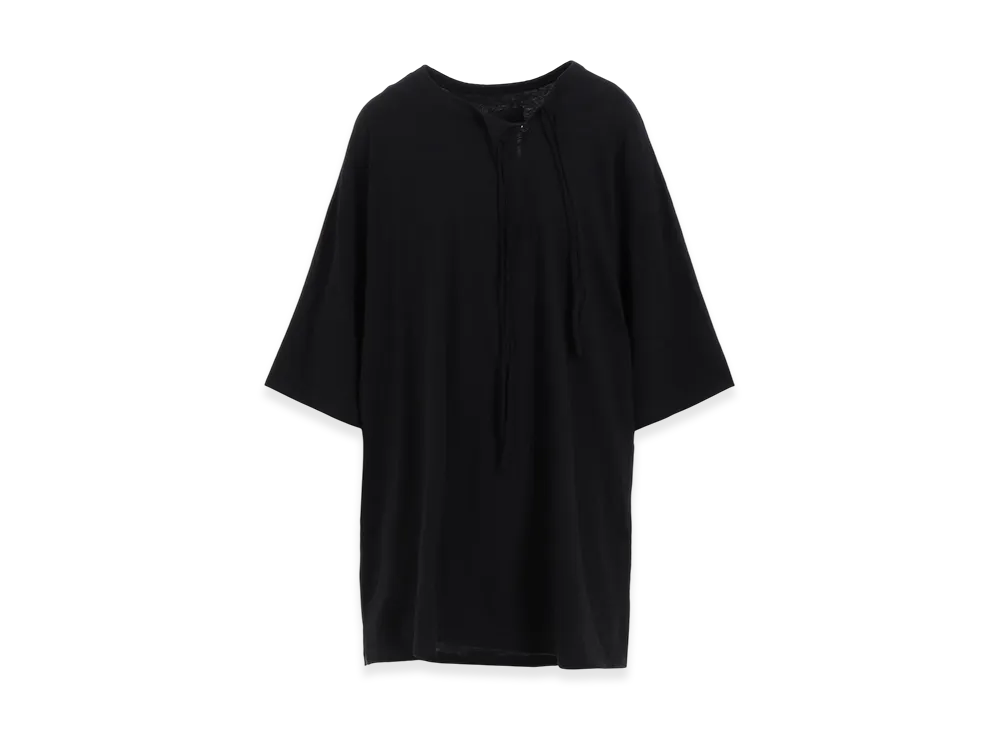 S'YTE Soft Jersey Asymmetrical Skipper T-Shirt "Black"