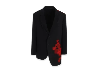 S'YTE Flames Pattern Asymmetrical Jacket "Black"