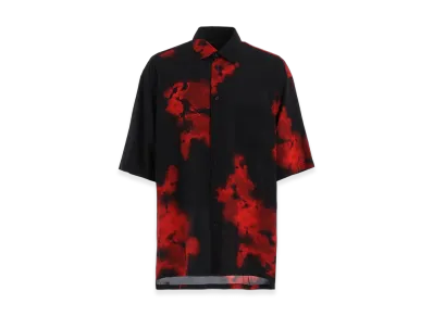 S'YTE Flames Pattern Oversized Short-Sleeve Shirt "Black"