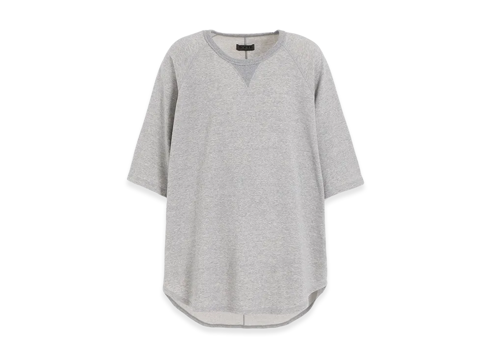 S'YTE Cotton Gauze Back Center Stitch Oversized Raglan Sleeve T-Shirt "Gray"