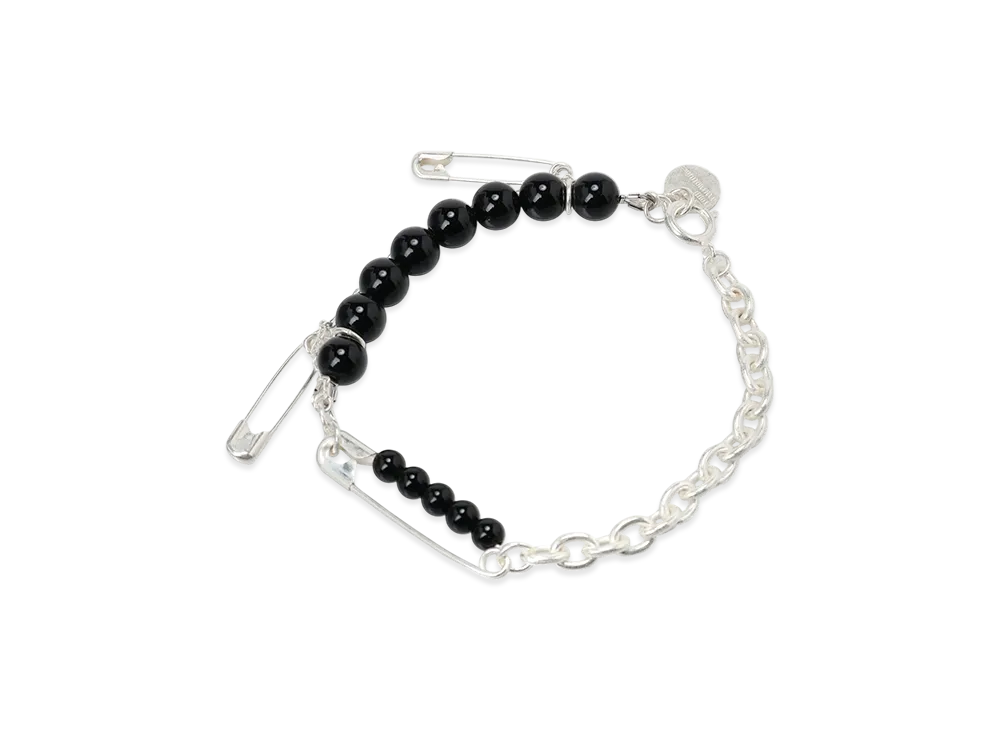 S'YTE Safety Pins Onyx Bracelet "Black"