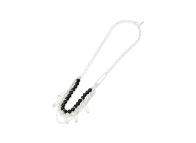S'YTE Safety Pins Onyx Necklace "Black"