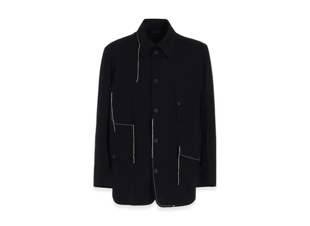 S'YTE Cotton Twill Color Stitching Coveralls "Black"