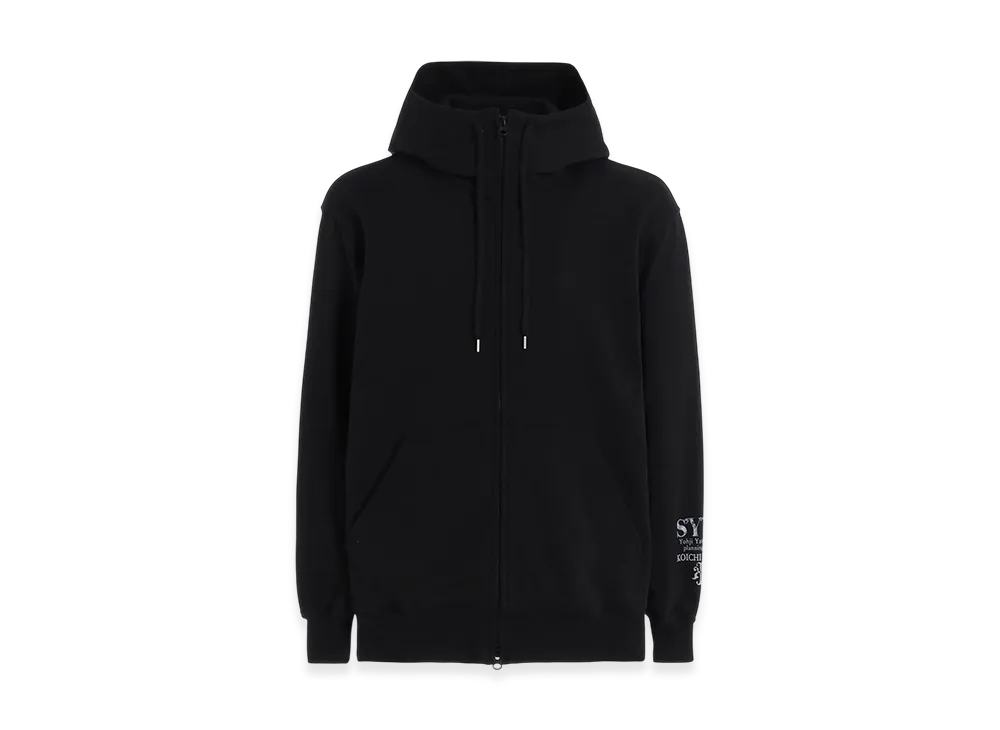 S'YTE x Koichi Iyoda Artwork Printed Zip-Up Hoodie -Gemini- "Black"