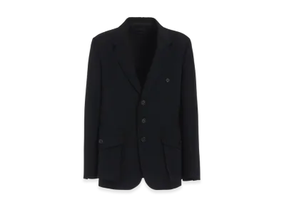 S'YTE Washer Wool Gabardine Big Pockets Jacket "Black"