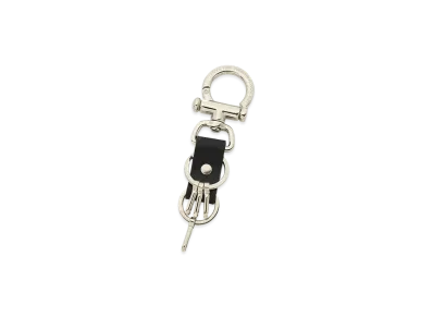 S'YTE Bar Style Leather Strap Key Flock "Silver"