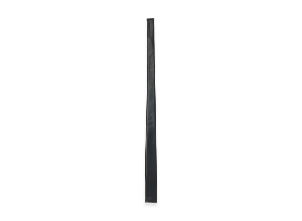 S'YTE Synthetic Leather Narrow Square Tie "Black"