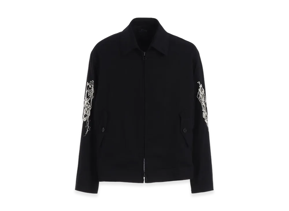 S'YTE Baroque Embroidery Oversized Zipper Blouson "Black"