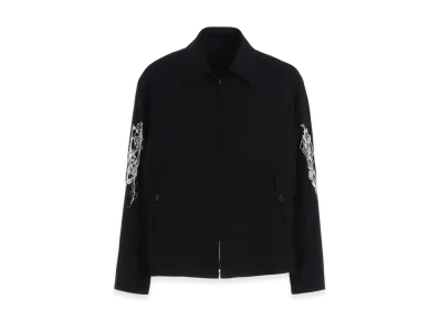 S'YTE Baroque Embroidery Oversized Zipper Blouson "Black"