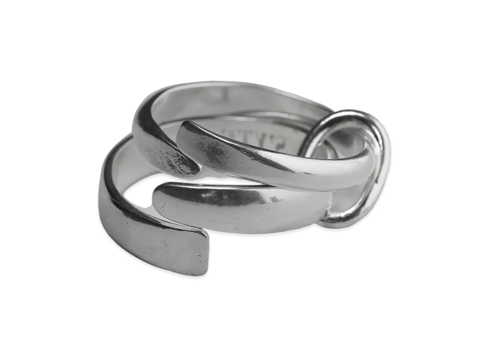 S'YTE Brass Two-Strand Mix Ring "Silver"