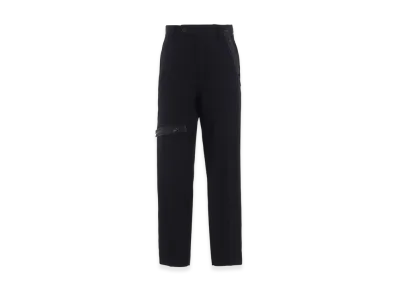 S'YTE Pe/Gabardine Zipper-Taped Slim Pants "Black"