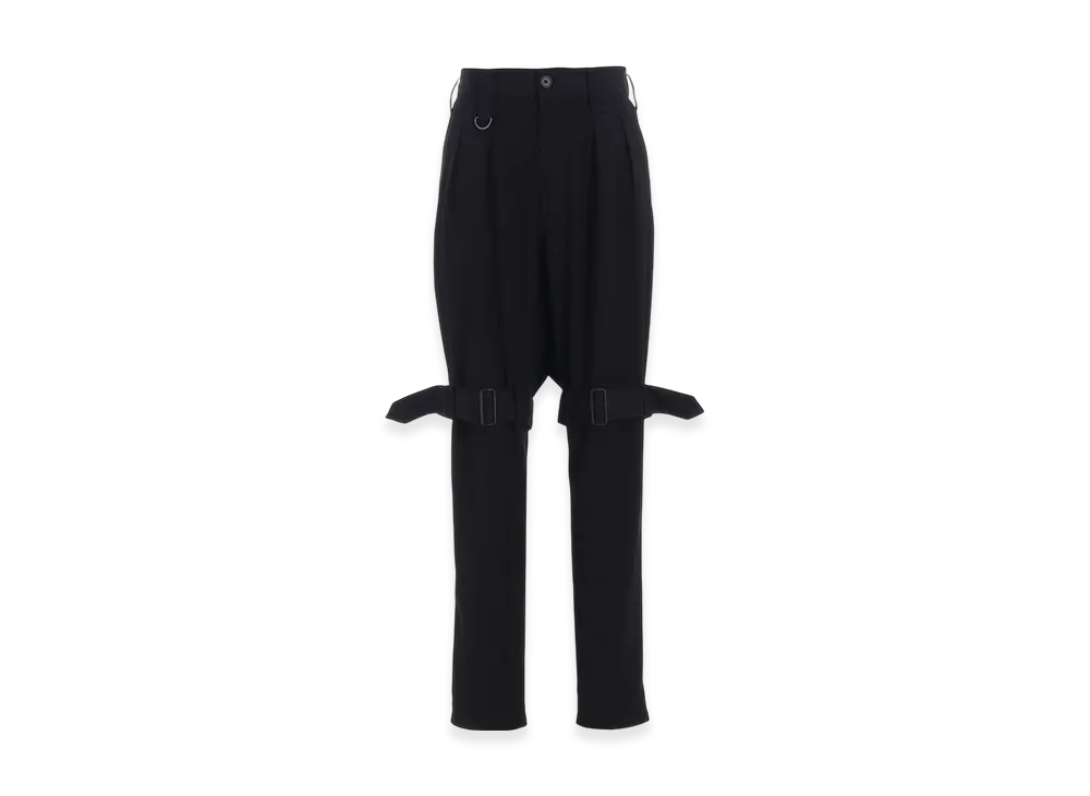 S'YTE Pe/Gabardine Belted Bandage Pants "Black"