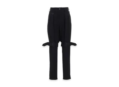 S'YTE Pe/Gabardine Belted Bandage Pants "Black"